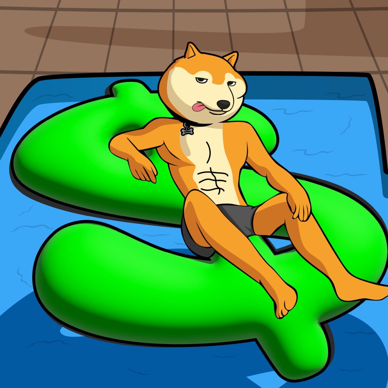 Copper chilling on pool float
